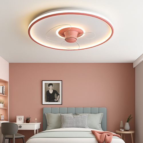 ventilateur de plafond intelligent avec télécommande et éclairage LED - vue 11 sur 11