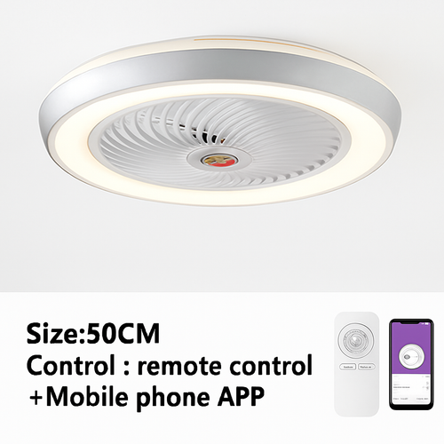 ventilateur de plafond intelligent bluetooth avec lumière télécommande - vue 14 sur 16