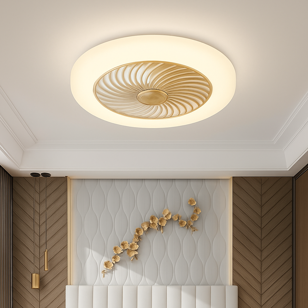 ventilateur de plafond intelligent bluetooth avec lumière télécommande - vue 3 sur 16