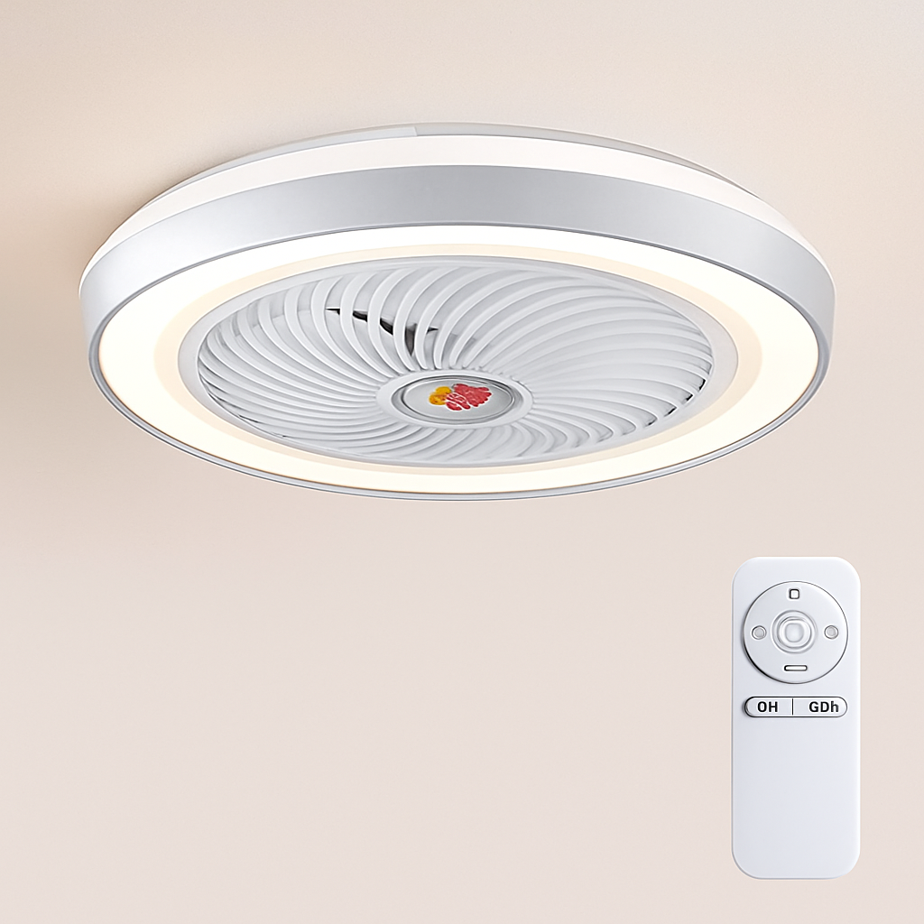 ventilateur de plafond intelligent bluetooth avec lumière télécommande - vue 8 sur 16