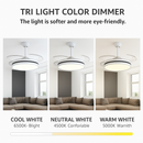 ventilateur de plafond invisible avec lumière lustre suspension ménage