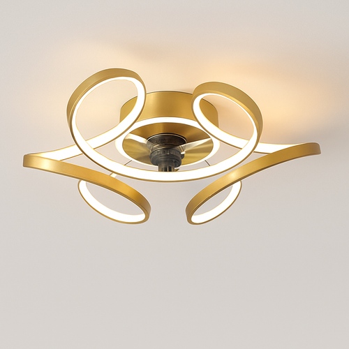 ventilateur de plafond led artpad avec lumière et télécommande - vue 16 sur 16
