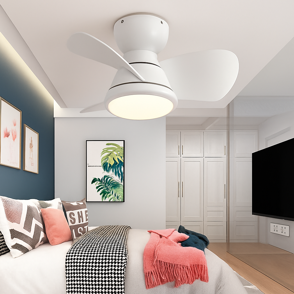 ventilateur de plafond led avec télécommande - vue 3 sur 9