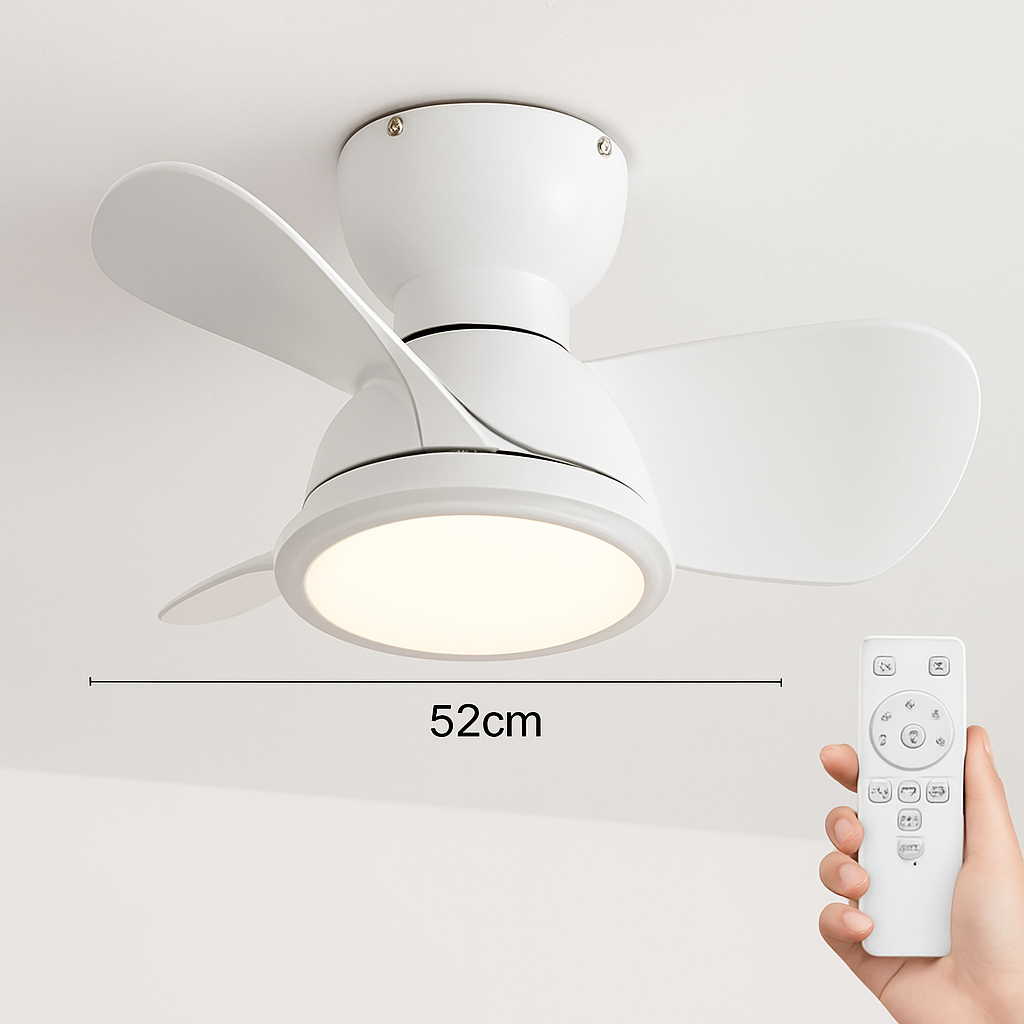 ventilateur de plafond led avec télécommande - vue 8 sur 9