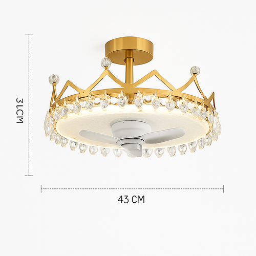 ventilateur de plafond led moderne avec télécommande et éclairage décoratif