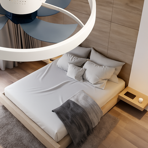 ventilateur de plafond led moderne télécommandé à 6 vitesses - vue 7 sur 7