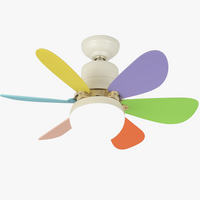 ventilateur de plafond led moderne télécommande intelligente trois couleurs