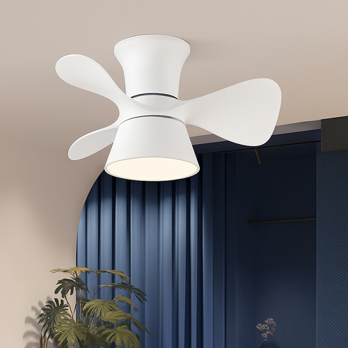 ventilateur de plafond lumineux avec télécommande et 6 vitesses - vue 4 sur 12