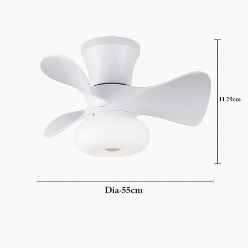 ventilateur de plafond lumineux avec télécommande et 6 vitesses - vue 13 sur 12