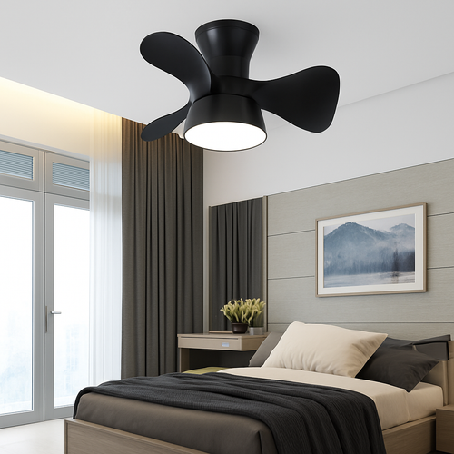 ventilateur de plafond lumineux avec télécommande et 6 vitesses - vue 6 sur 12