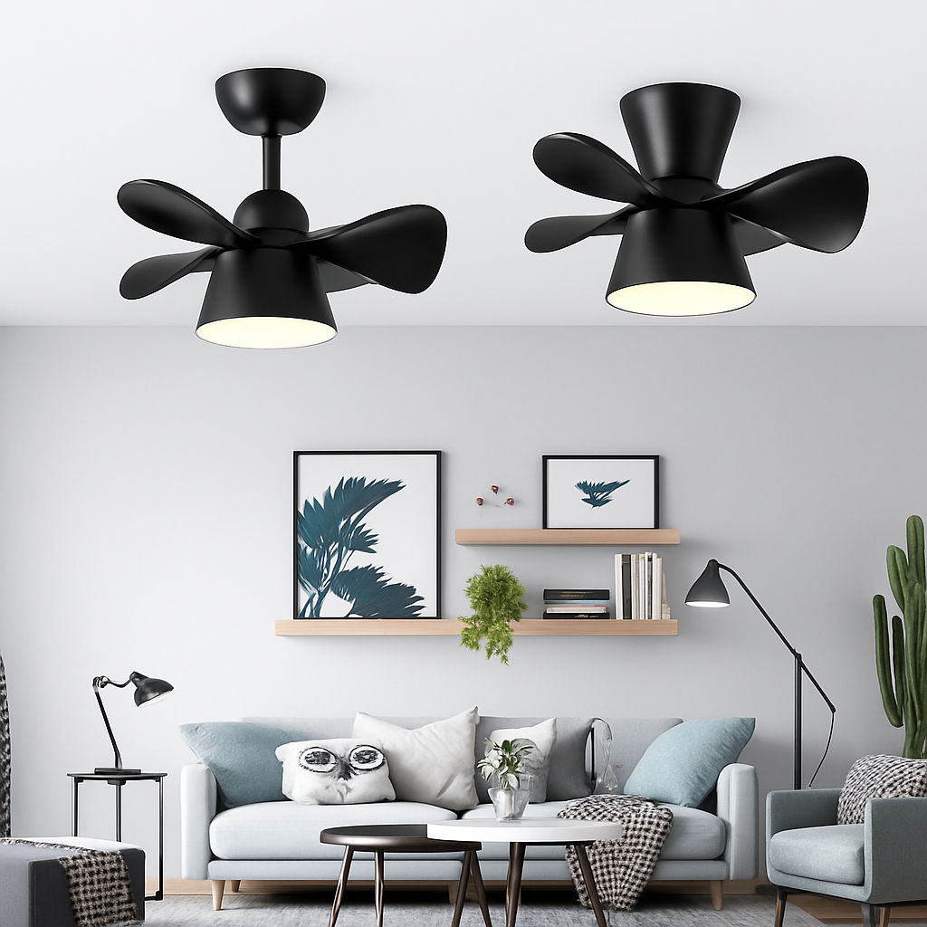 ventilateur de plafond lumineux avec télécommande et 6 vitesses - vue 6 sur 12