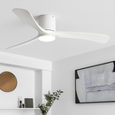 ventilateur de plafond moderne abs noir avec led et télécommande