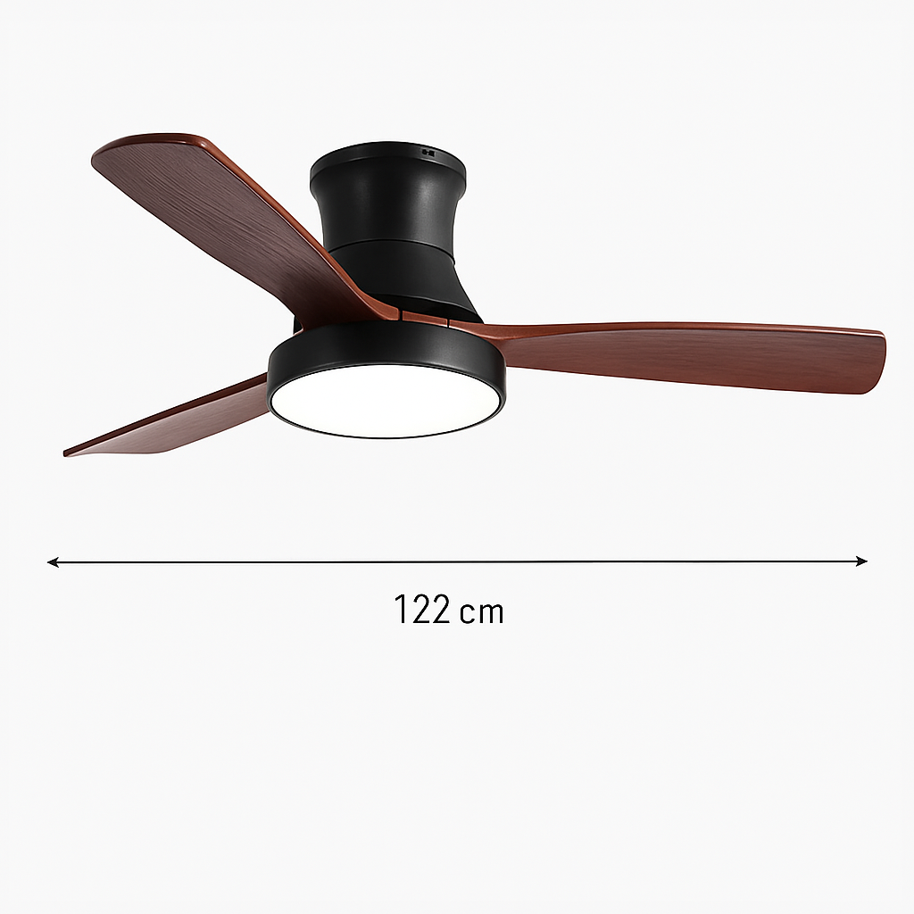 ventilateur de plafond moderne avec lumière design pour intérieur - vue 13 sur 14