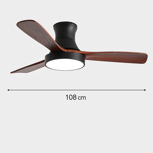 ventilateur de plafond moderne avec lumière design pour intérieur - vue 10 sur 14
