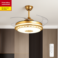 ventilateur de plafond moderne avec lumière et télécommande