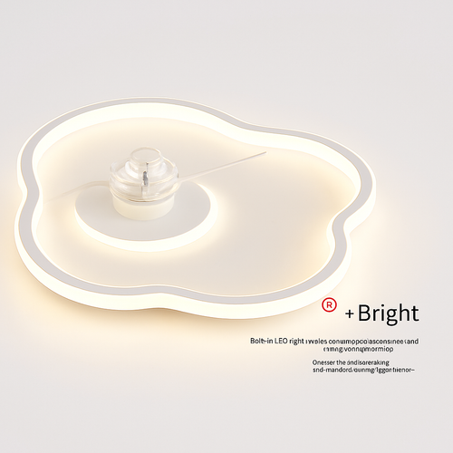 ventilateur de plafond moderne avec lumière led intégrée - vue 3 sur 6
