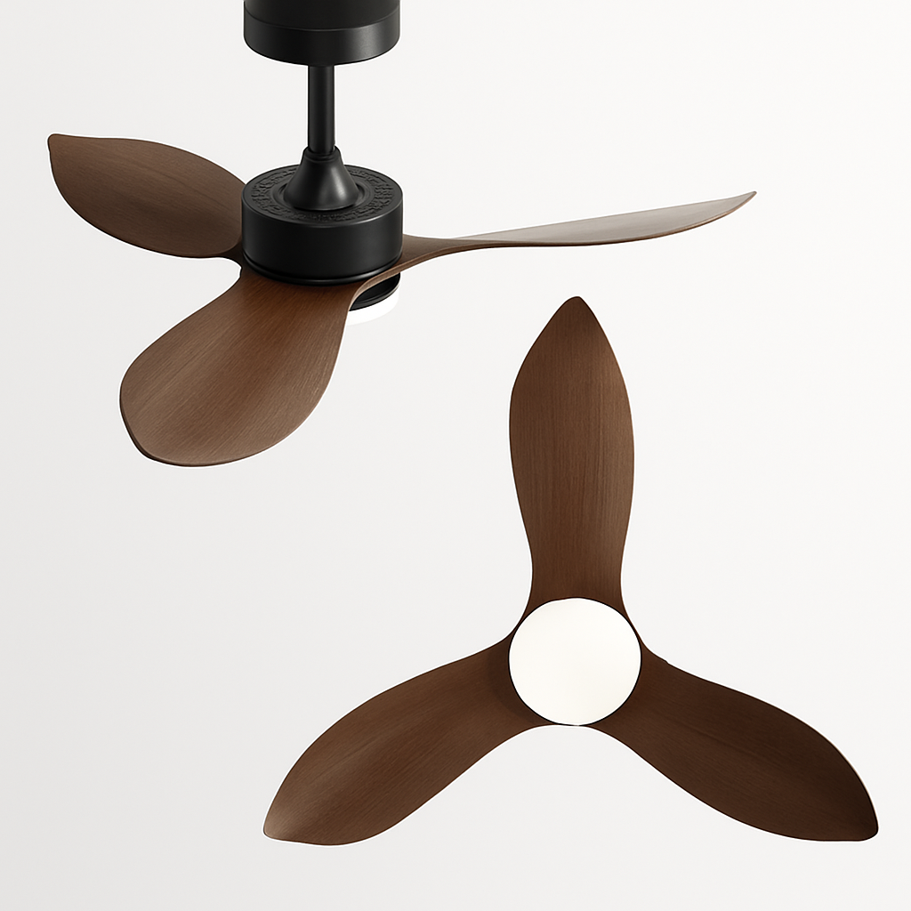 ventilateur de plafond moderne avec télécommande et lumières intégrées - vue 4 sur 11