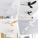 ventilateur de plafond moderne avec télécommande sans lumière