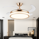 ventilateur de plafond moderne led intelligent avec 4 pales rétractables