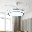 ventilateur de plafond moderne led intelligent avec 4 pales rétractables