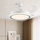 ventilateur de plafond moderne led intelligent avec 4 pales rétractables
