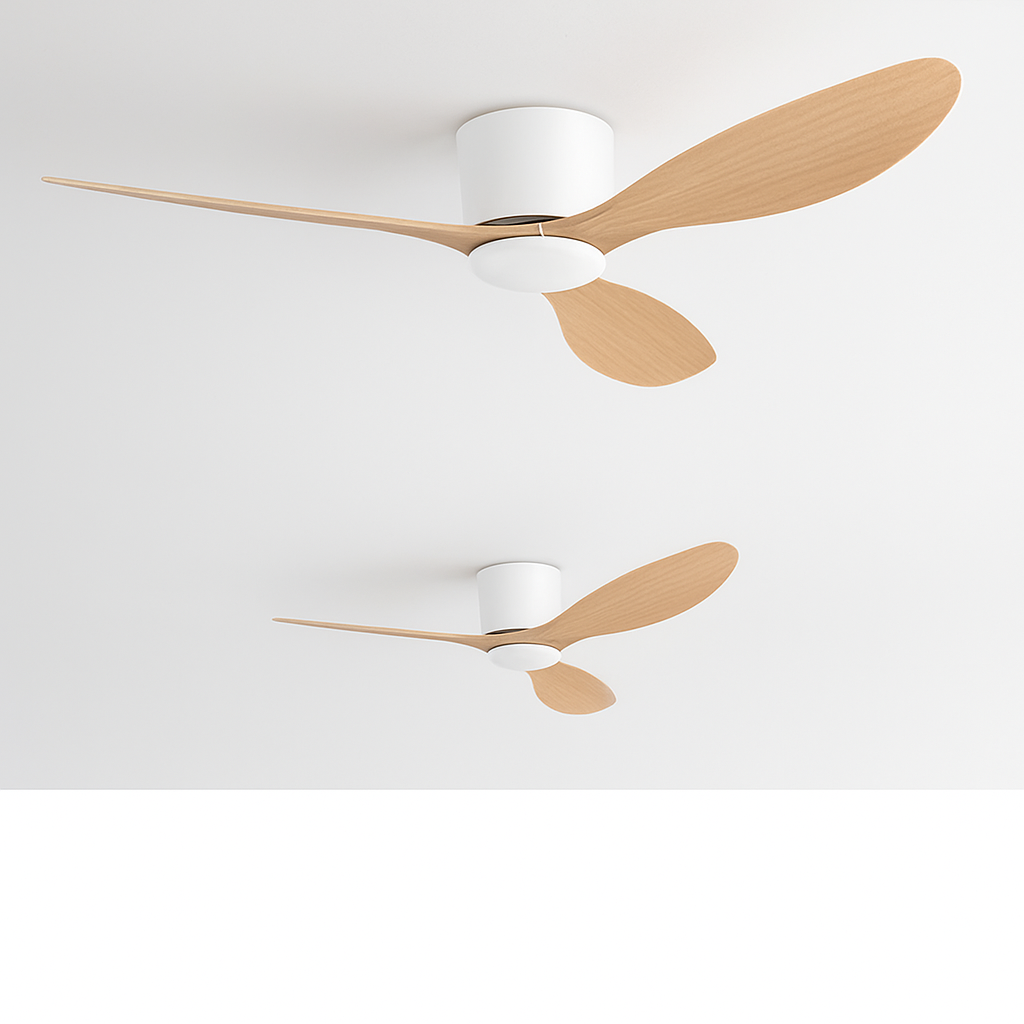 ventilateur de plafond moderne led sans lumière 6 vitesses avec télécommande - vue 5 sur 12