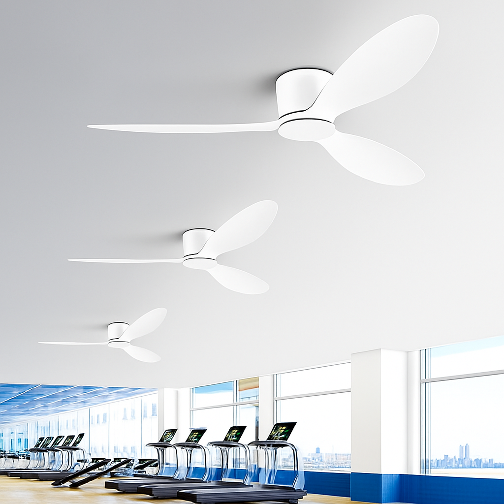 ventilateur de plafond moderne led sans lumière 6 vitesses avec télécommande - vue 6 sur 12