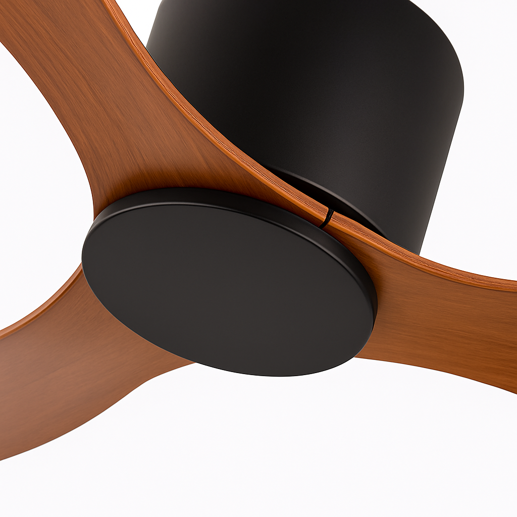 ventilateur de plafond moderne sans lumière avec télécommande - vue 6 sur 10