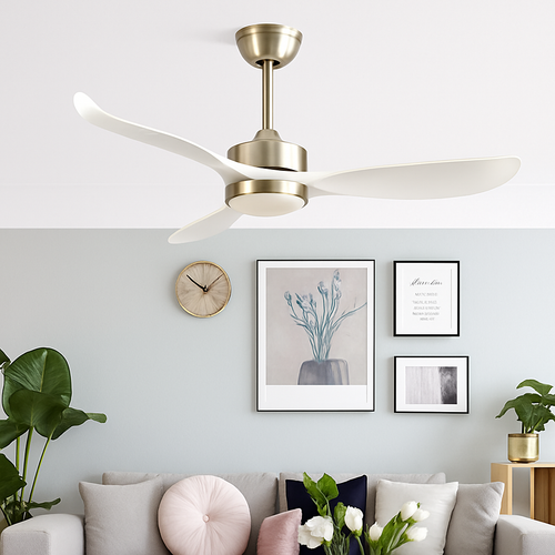 ventilateur de plafond moderne sans lumière télécommande design élégant - vue 4 sur 6