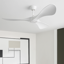 ventilateur de plafond moderne à trois pales avec lumière et télécommande