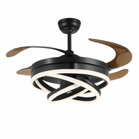 ventilateur de plafond silencieux avec télécommande et lumière LED