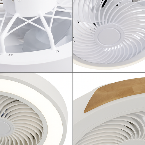 ventilateur plafond moderne pour enfants avec lumière led et télécommande - vue 6 sur 8