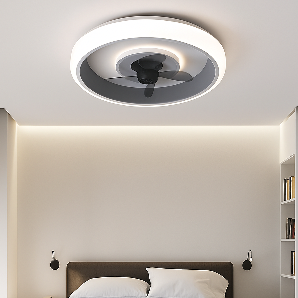 ventilateur silencieux à lames invisibles avec éclairage intégré - vue 4 sur 12