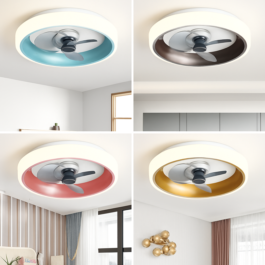 ventilateur silencieux à lames invisibles avec éclairage intégré - vue 5 sur 12