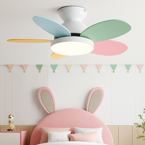 ventilateurs de plafond modernes avec contrôle de lumière pour intérieur - vue 3 sur 10