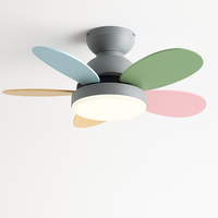 ventilateurs de plafond modernes avec contrôle de lumière pour intérieur