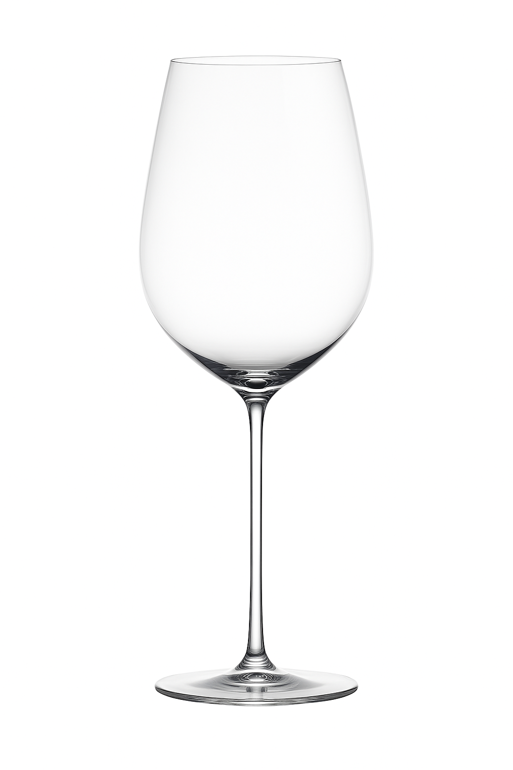 Verre à vin bourgogne cristal fin facetté élégant
