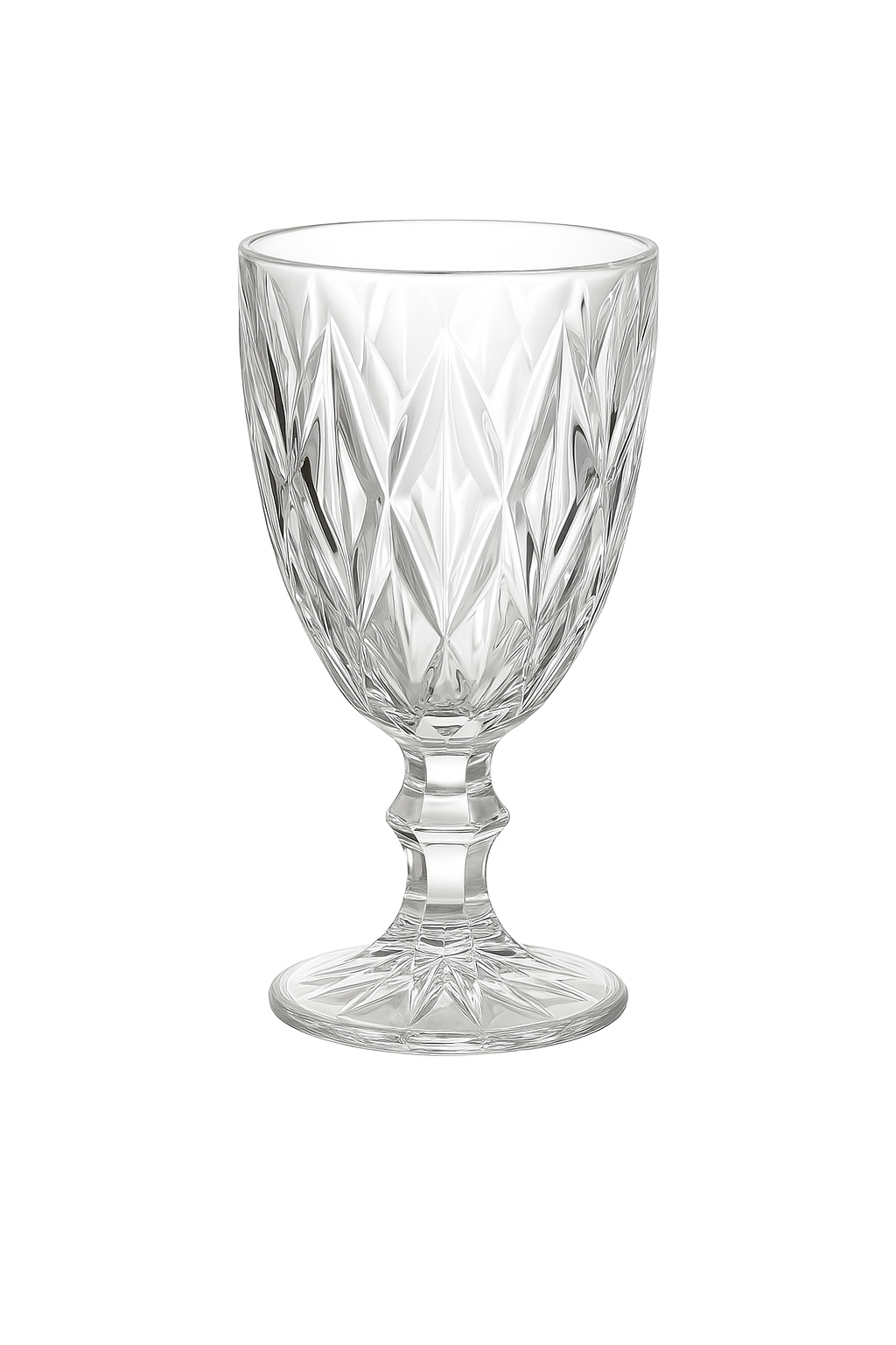 Verre à vin relief épais style rétro européen