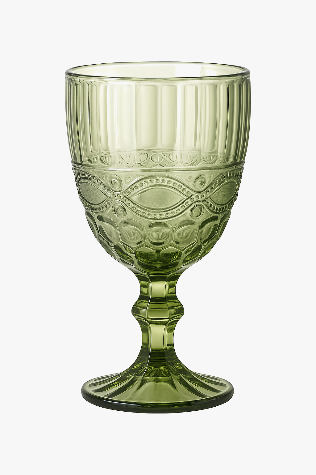 Verre a vin relief style retro verre epais