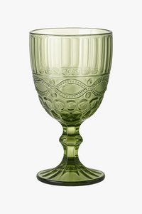 Verre a vin relief style retro verre epais