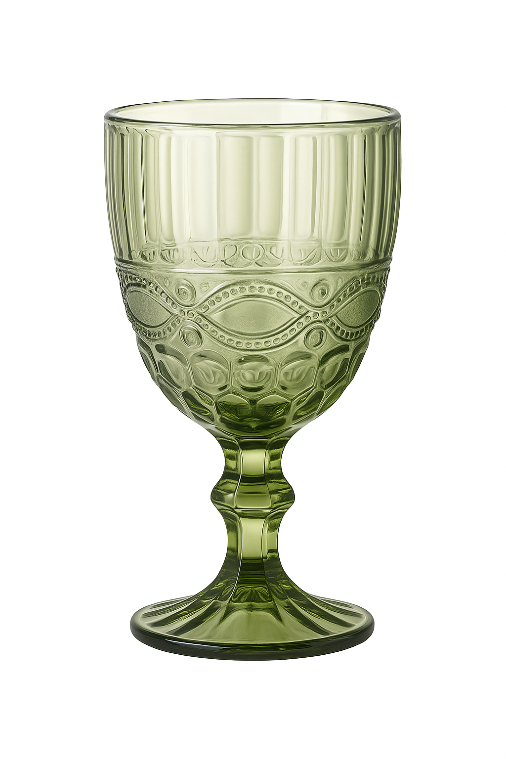 Verre a vin relief style retro verre epais