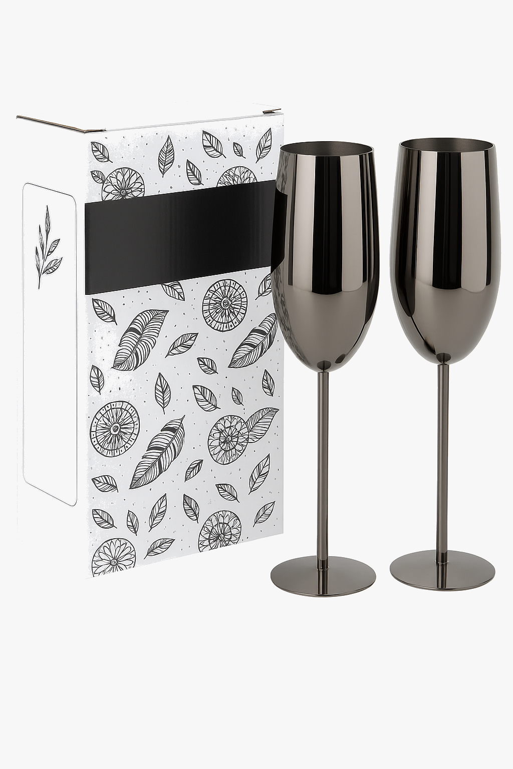 Verre champagne inox texturé coupe cocktail mariage fête