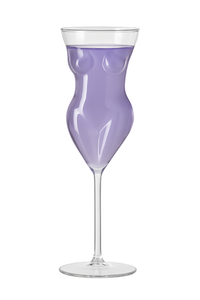 Verre cocktail forme humaine original pour soirées festives