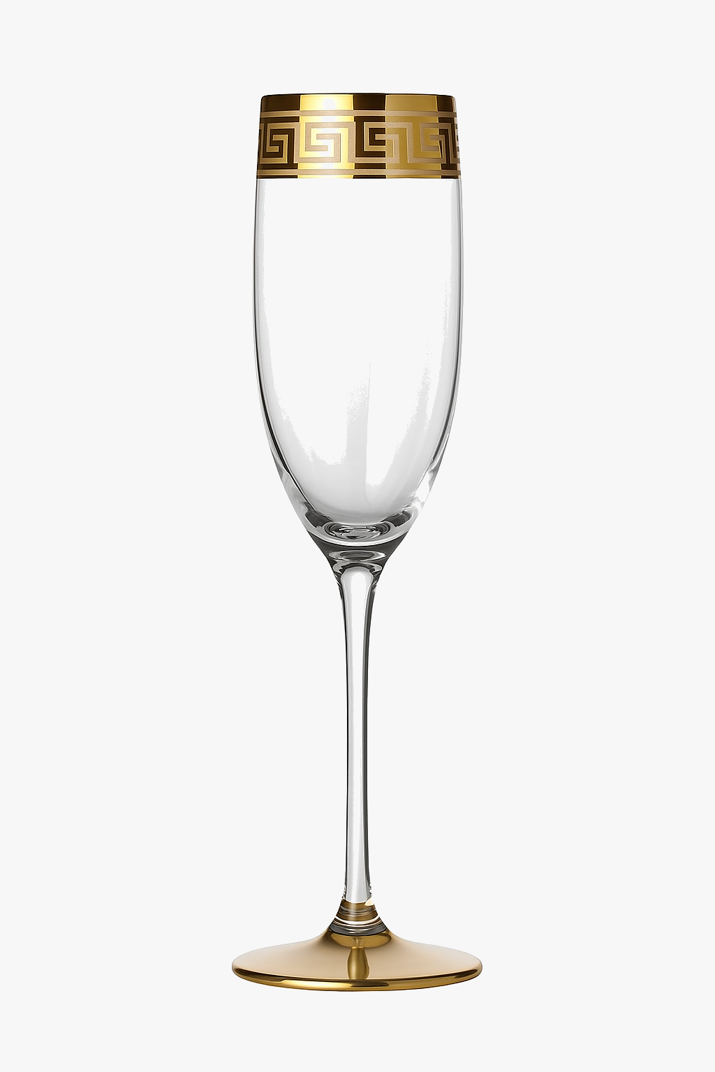 Verre cristal style europeen bord argente champagne vin
