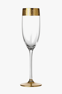 Verre cristal style europeen bord argente champagne vin
