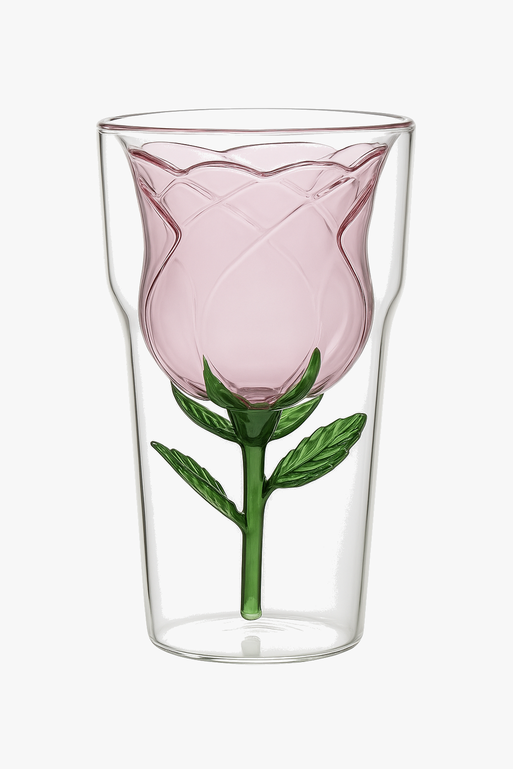 Verre double paroi avec noeud interieur style europeen