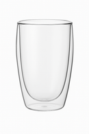 Verre double paroi strié isolant pour boissons chaudes
