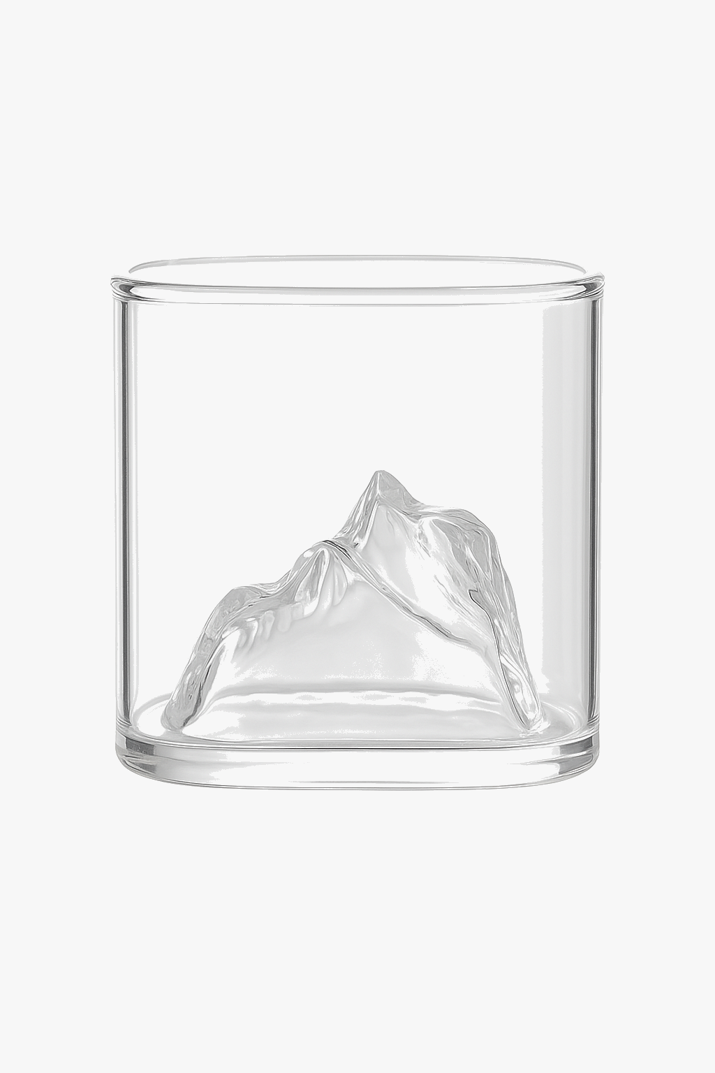 Verre relief montagne style whisky multi boissons