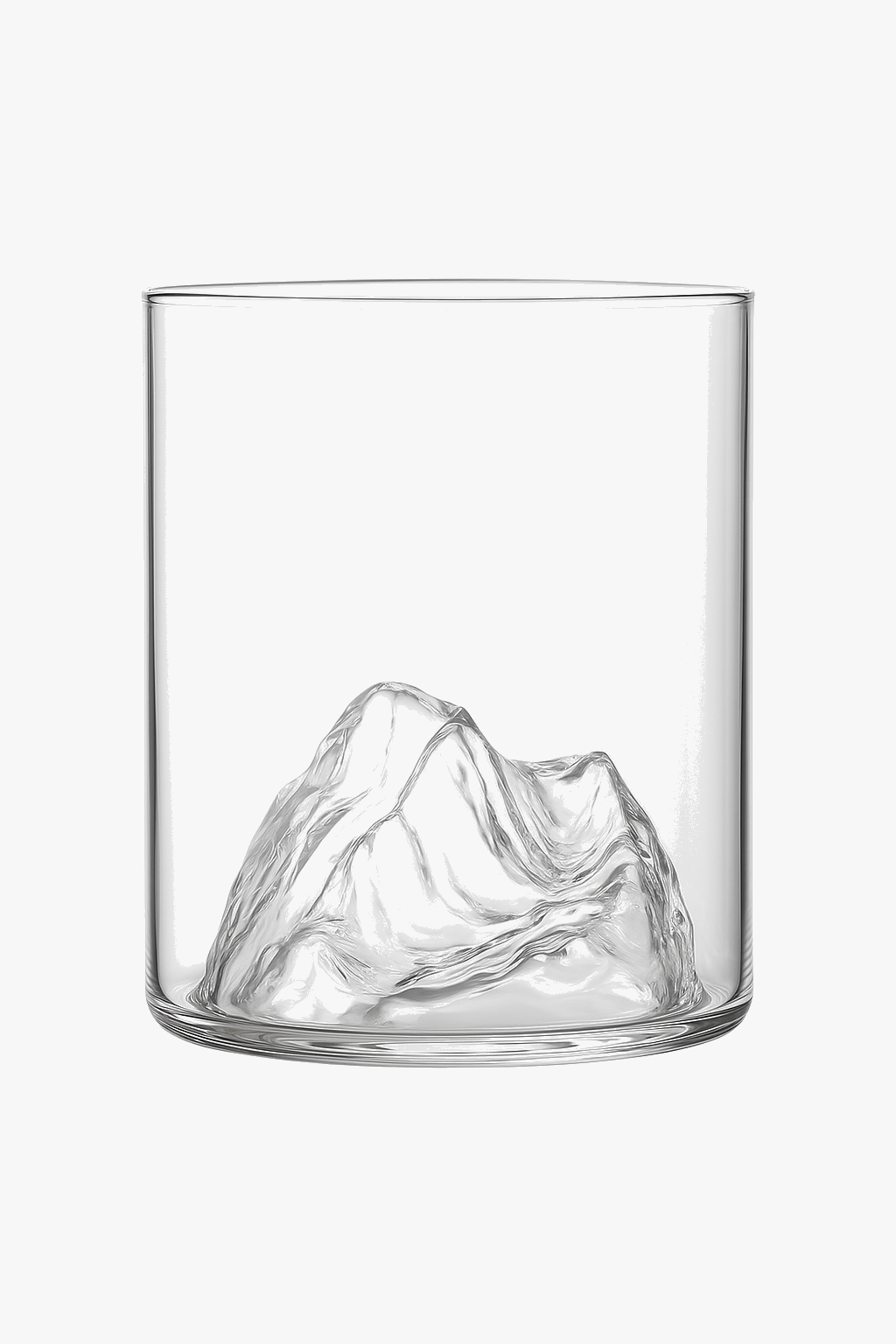 verre style montagne fond relief pour boissons café