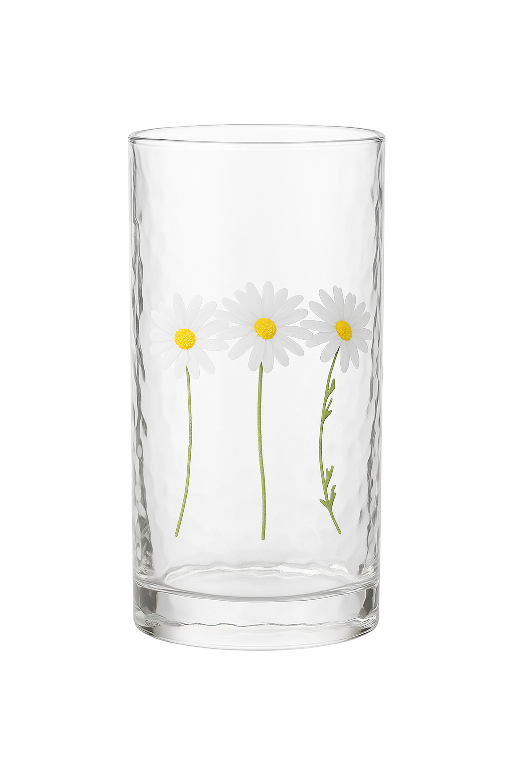Verre texture marte motif marguerite design creatif resistant